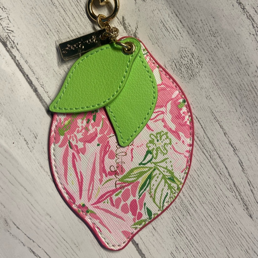 Lily Pulitzer Lemon Key Chain Bag charm
